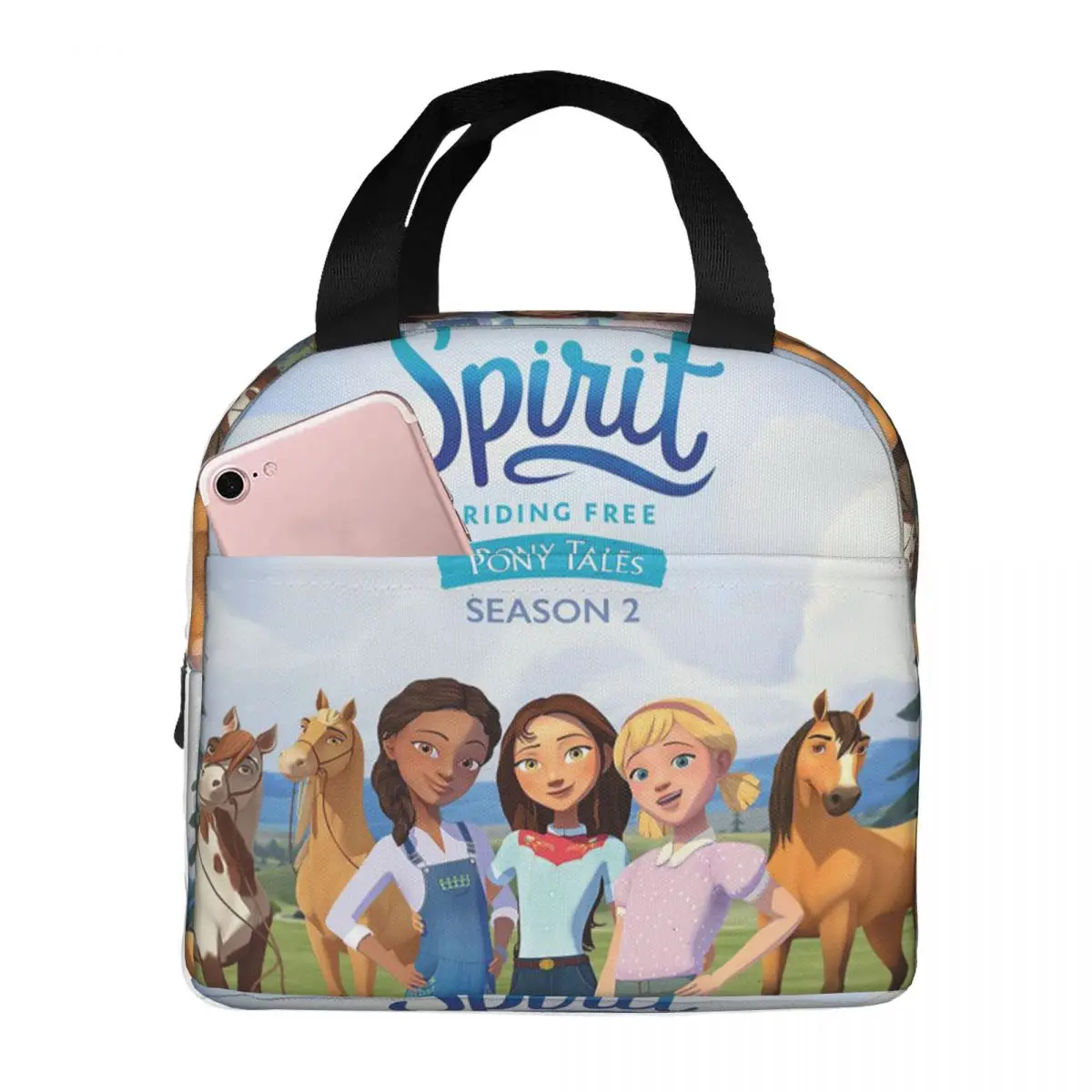 

Изолированная сумка для обеда Spirit Riding для женщин, офисный холодильник, термосумка для еды, герметичная коробка для завтрака, контейнер
