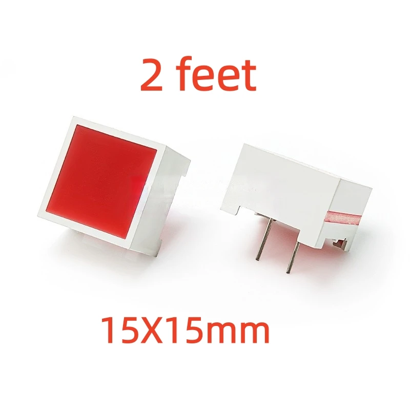 10PCS 15*15MM Red Plane Tube Planar Digital Tube LED Display Module 2Pin for Table Game machine