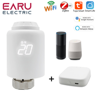 Tuya Smart WiFi ZigBee Radiator Actuator TRV Programmable Thermostatic Radiator Valve Remote Temperature Controller for  Alexa