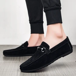 2024 New PU Leather Casual Shoes Fashion Spring Loafer High Quality Men Loafers Non Slip for Man Comfortable Driving Shoes