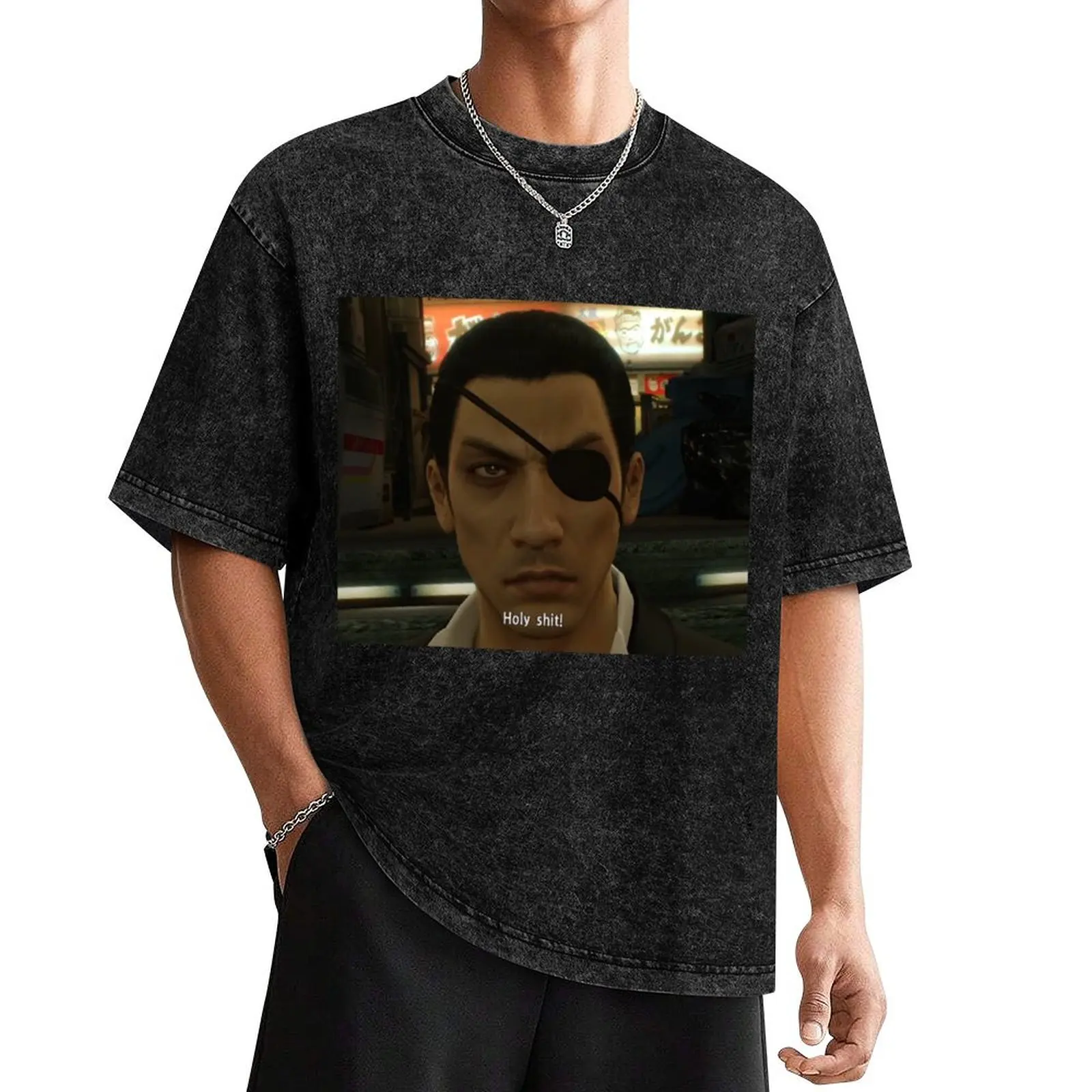 

Yakuza Majima Holy Sh*t T-Shirt anime figures Aesthetic clothing plus size clothes summer clothes men tshirt