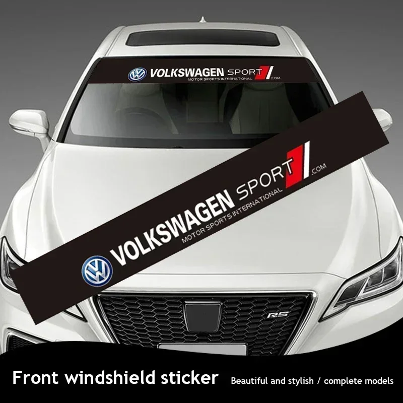 Pegatina decorativa para parabrisas delantero y trasero de coche, accesorios decorativos para Volkswagen VW Scirocco Golf Amarok T5 Phaeton Teramont