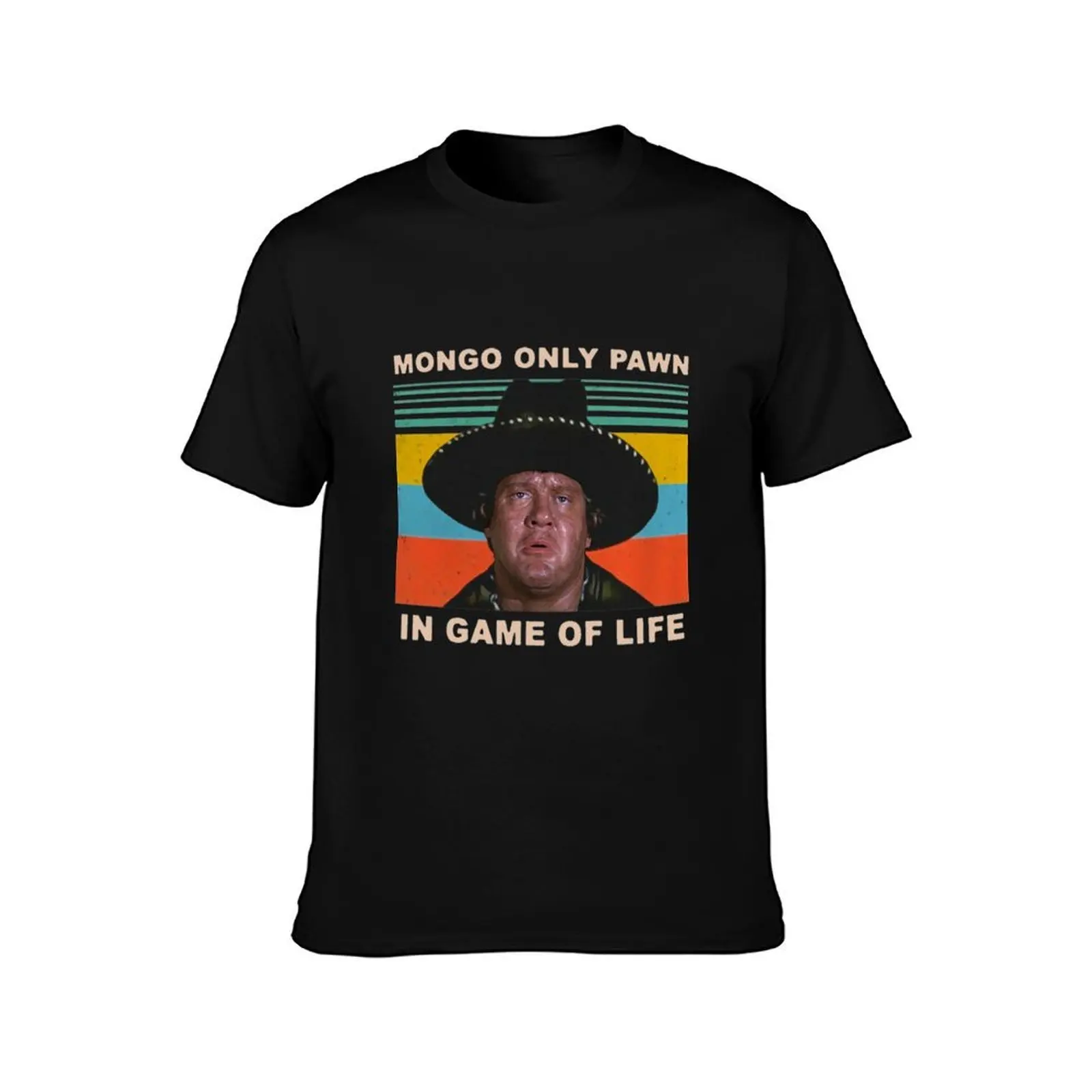 Mongo Only Pawn In Game of Life 80s Movie Vintage T-Shirt Minimalist Graphic Tee Shirt T-Shirt