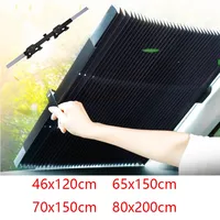 Car Sunshade Sun Visor Protector Auto Parasol For Front&Rear Windshield Side Window Shade Block Interior UV-protective Curtains