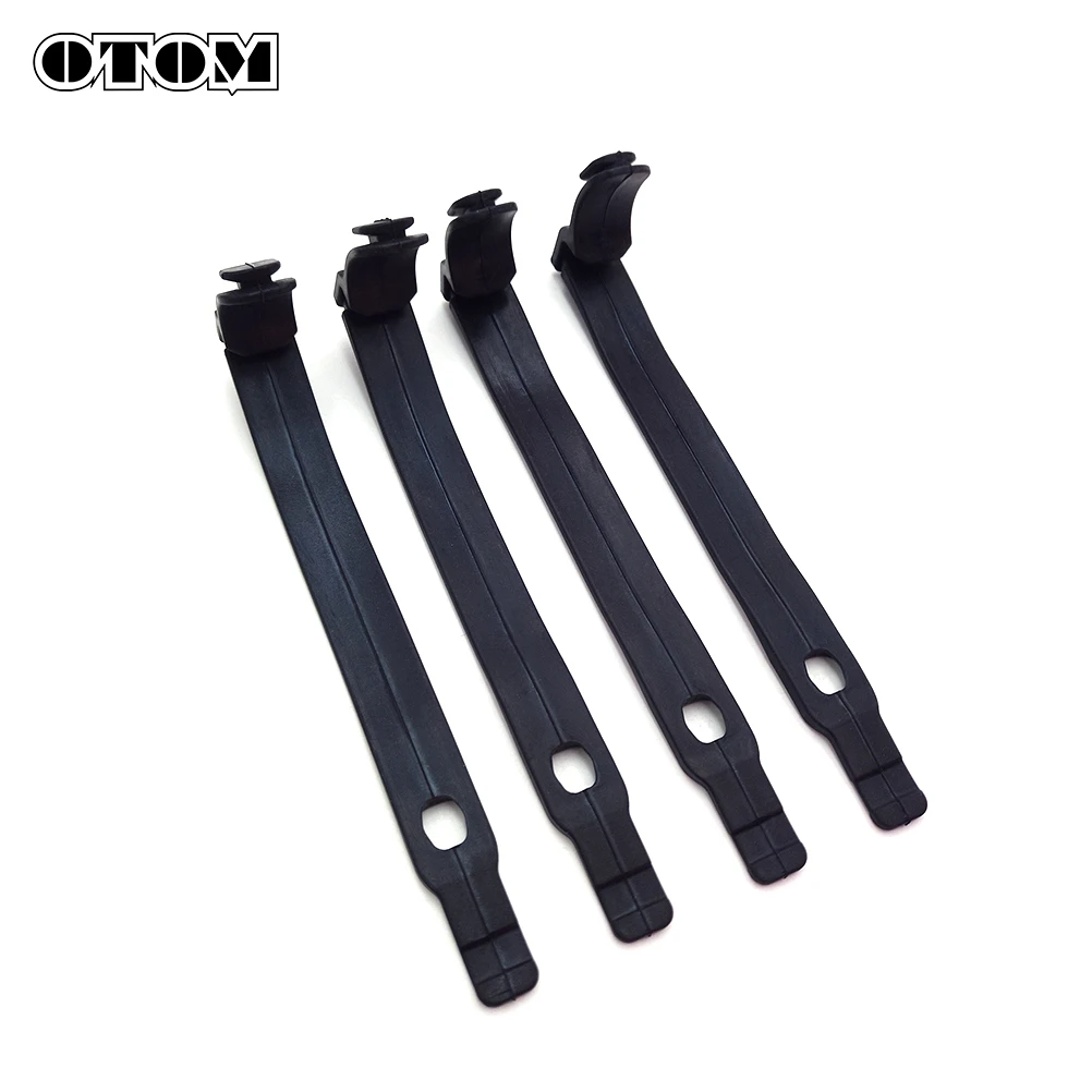 OTOM 4Pcs Motorcycle Headlight Mount Bracket Fork Ear Chopper Headlamp Holder Clamp Adjustable Fixing Strips 78108003000 For KTM