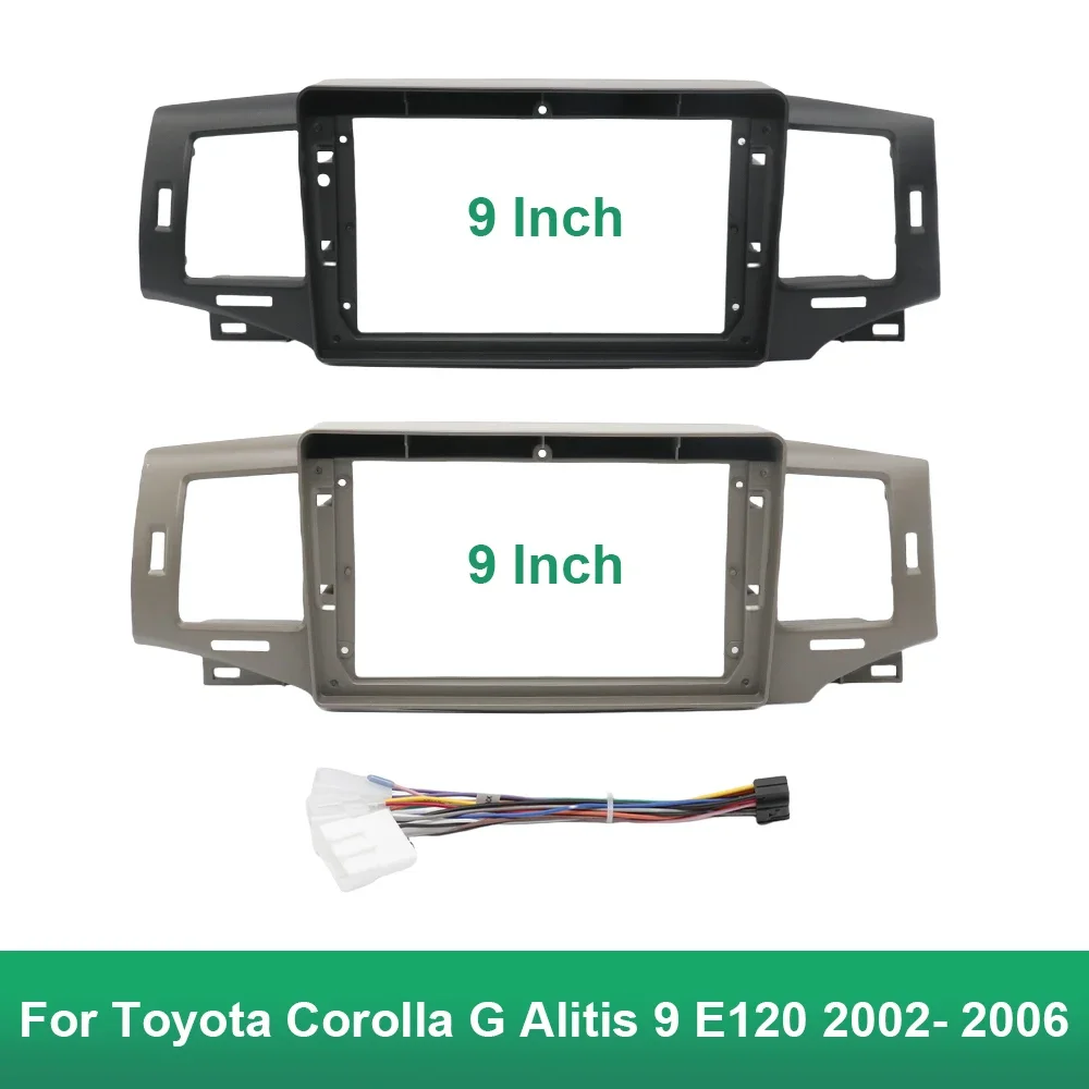 Для Toyota Corolla G Alitis 9 E120 2002-2006 9-дюймовый автомобильный радиоприемник Fascias Android MP5 стереоплеер 2 Din головное устройство панель приборная панель Для Toyota Corolla G Alitis 9 E120 2002-2006 9-дюймовый автомобильный радиоприемник Fascias Android MP5 стереоплеер 2 Din головное устройство панель приборная панель