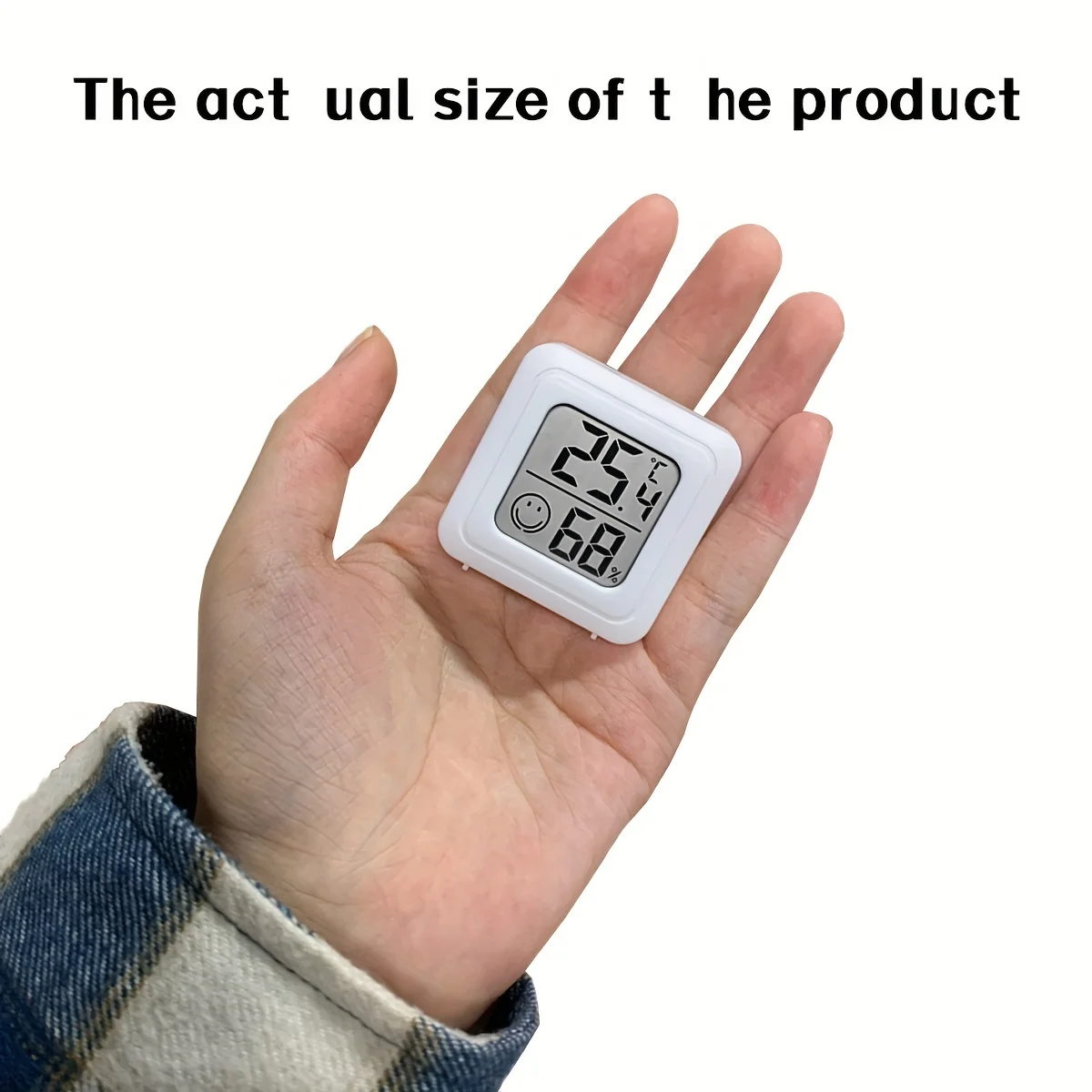 디지털 실내 온도계 습도계 - 가정용 또는 차량용 전자 온도 및 습도 측정기, 1PC