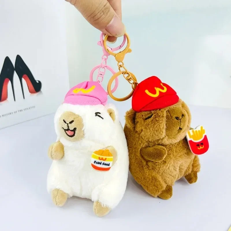 1-20PCS Cute Capybara Pendant Plush Toy Puffer Fish Doll Keychain Doll School Bag Charm Party Favours Children Gift Car Keychain