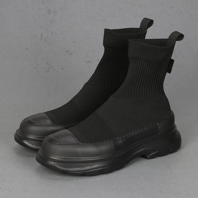 

New style mesh men's fashion shoes stylish personality casual versatile socks shoes lightweight comfortable breathable