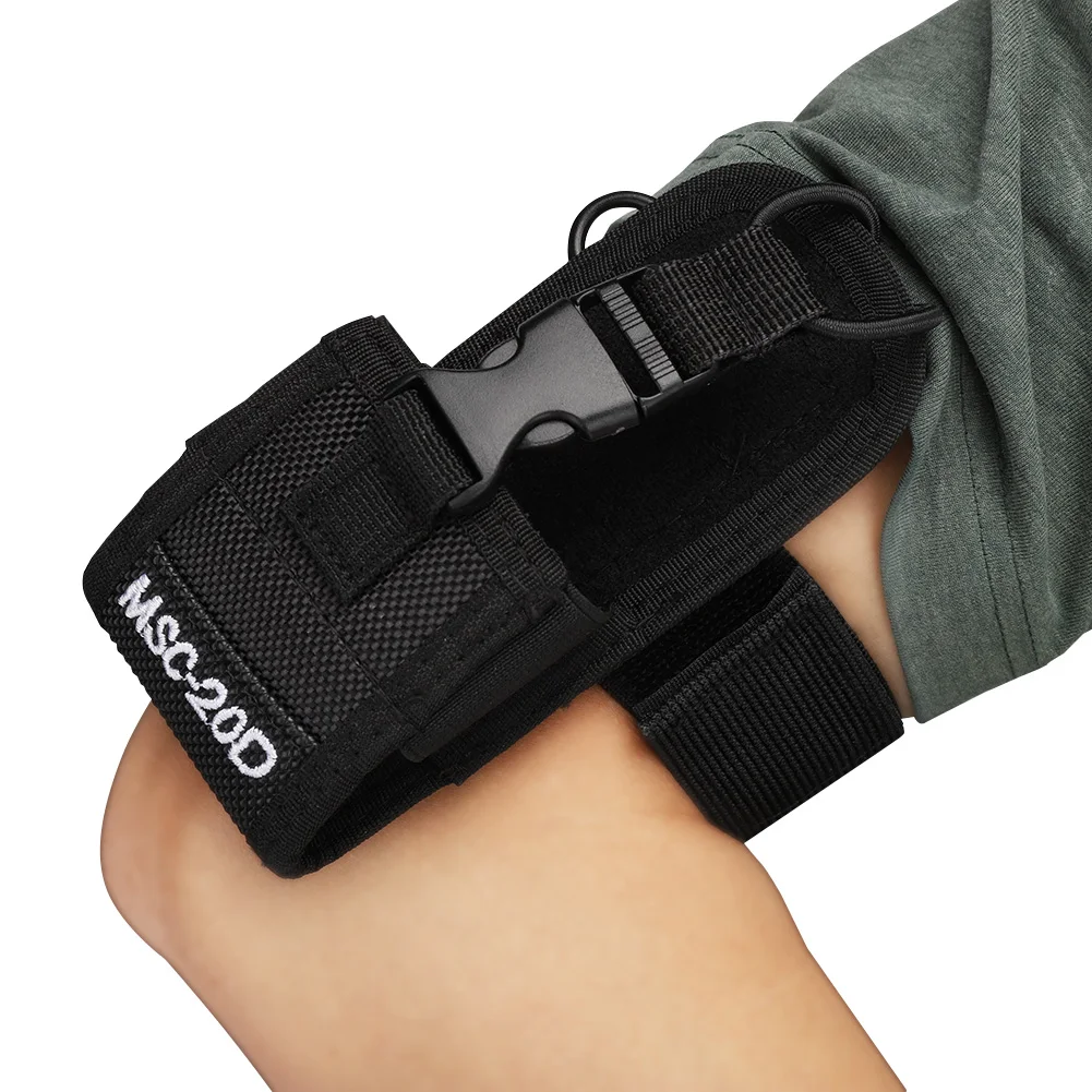 For Walkie talkie Arm Bag Two-way Radio Nylon Arm Bag MSC-20D Walkie Talkie Two-way Radio Nylon Lightweight Arm Bag with Armband
