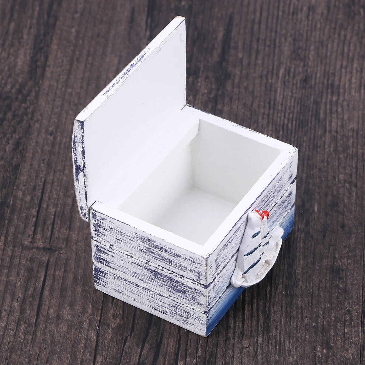 2pcs Jewelry Storage Box Mediterranean Style Wooden Organizer For Necklace Bracelet Earrings Ring Holder Case Decorative