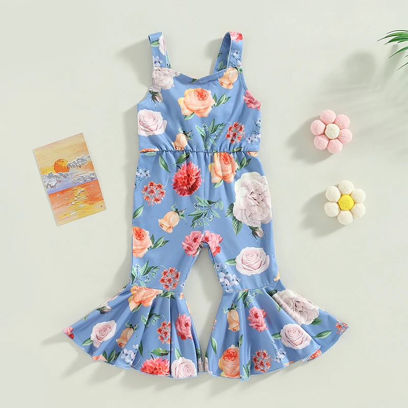 

Детский летний комбинезон на подтяжках, без рукавов, с леопардовым принтом