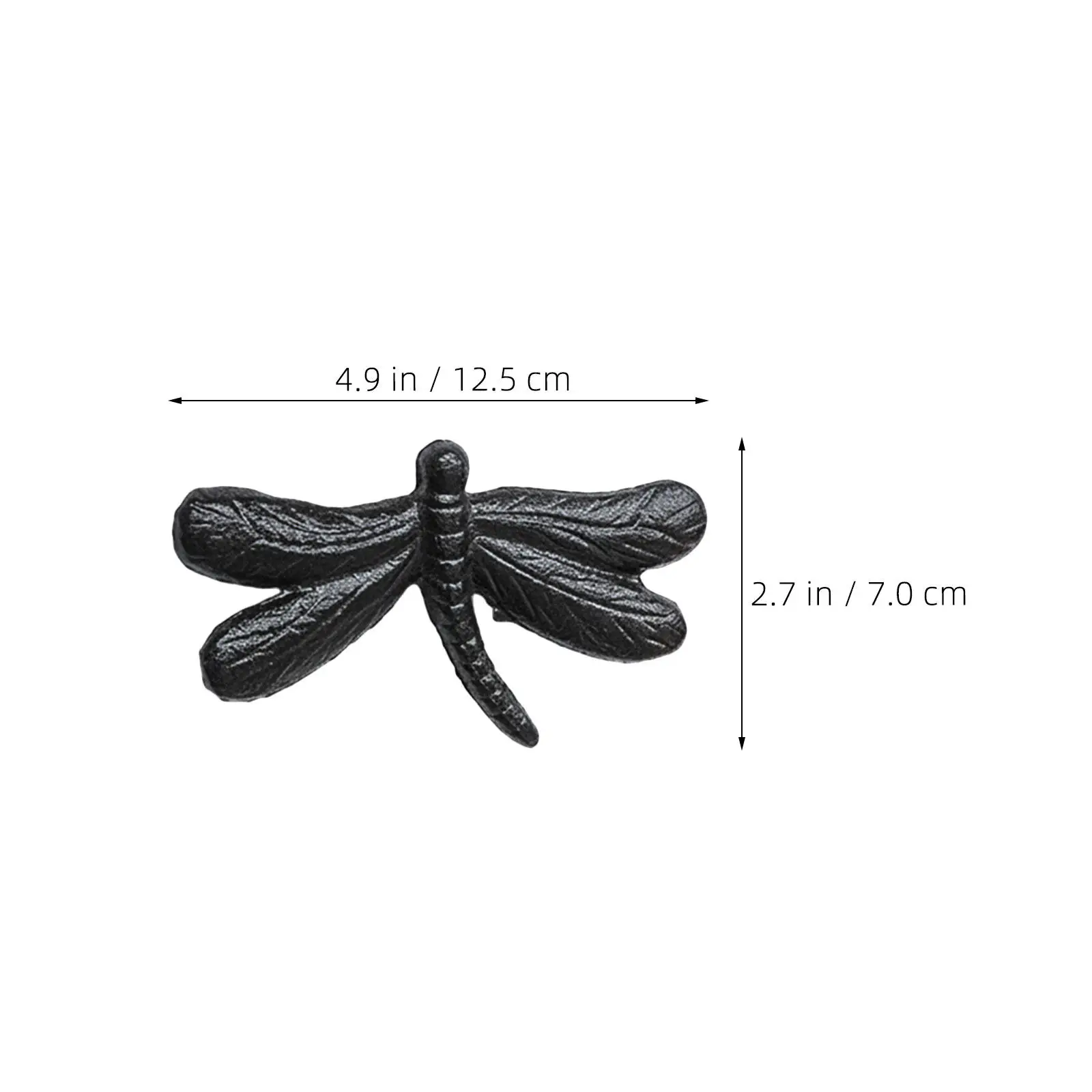 2Pcs Vintage Dragonfly Cabinet Pull Handles Iron Metal Drawer Pulls Rustic Furniture Hardware for Wardrobe Dresser