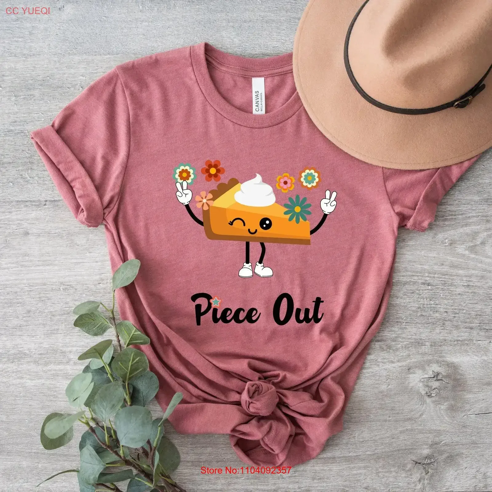 Linda camiseta navideña Peace Out Pumpkin Pie Dad Pie Mom Merry Sweet Potato vintage lavada moda elegante versátil ligeramente