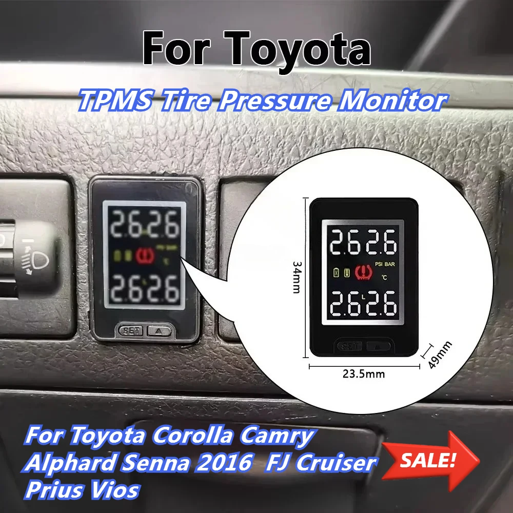 

TPMS Tire Pressure Monitor Internal Sensor for Toyota Alphard Senna 2016 FJ Cruiser Prius Vios 4 Runne Porte Spade Accessories