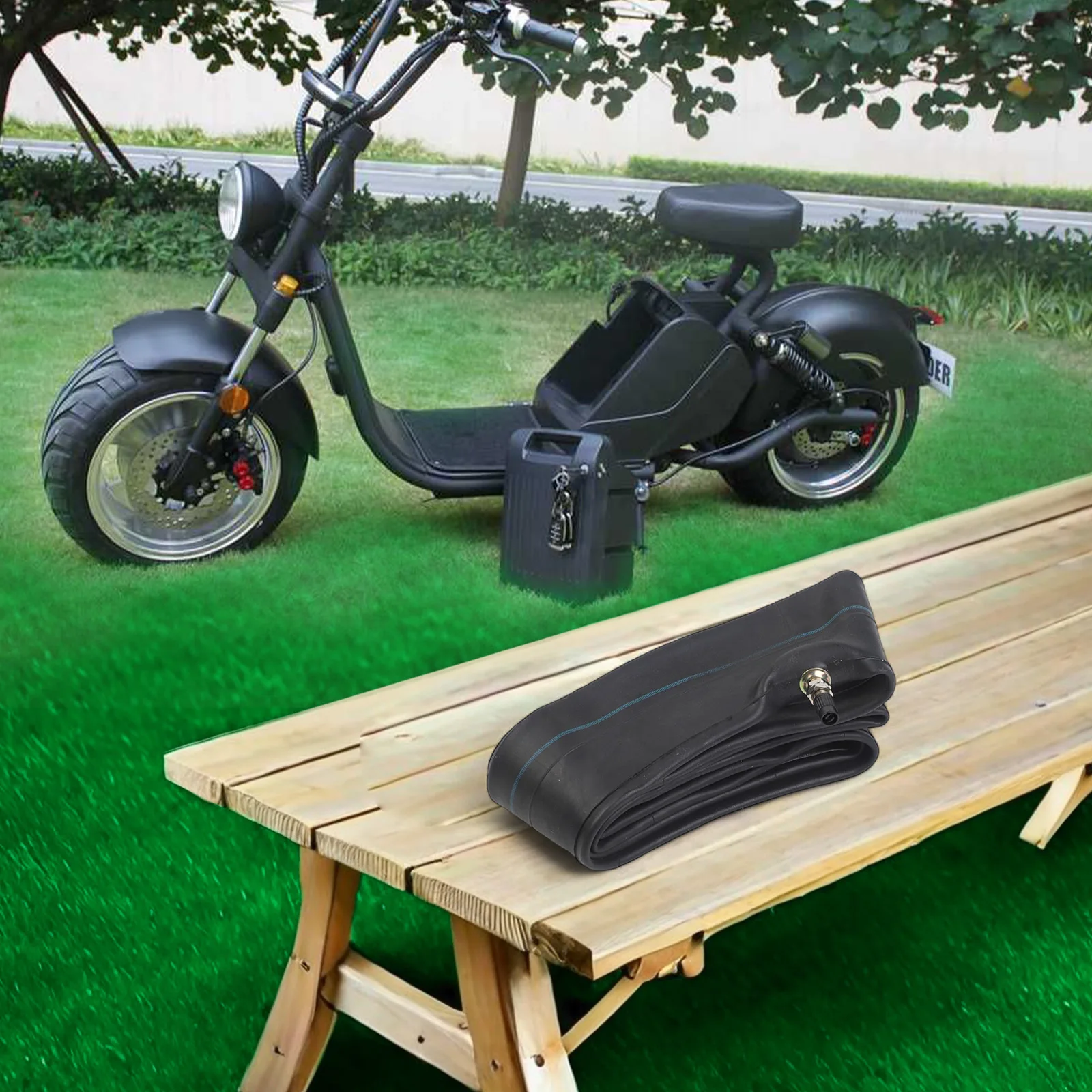 Abs Black Easy To Use Ebike Inner Tubes Electric Bicycle Lunar Tooth Holder Inner Tubes Install Package Content
