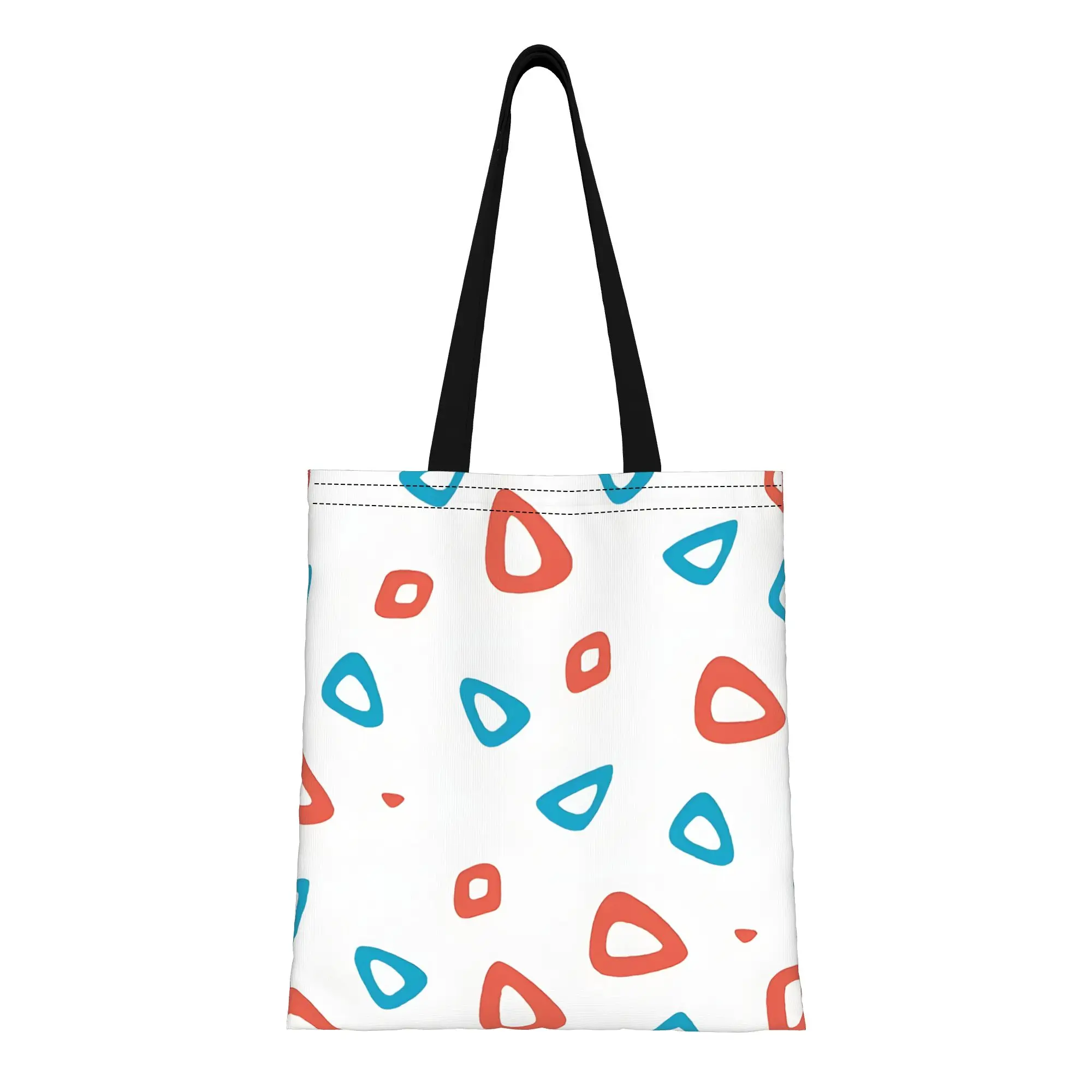 

Togepi Pattern Pokemon Canvas Tote Bag Perfect for Travel Women's Top-Handle Bags