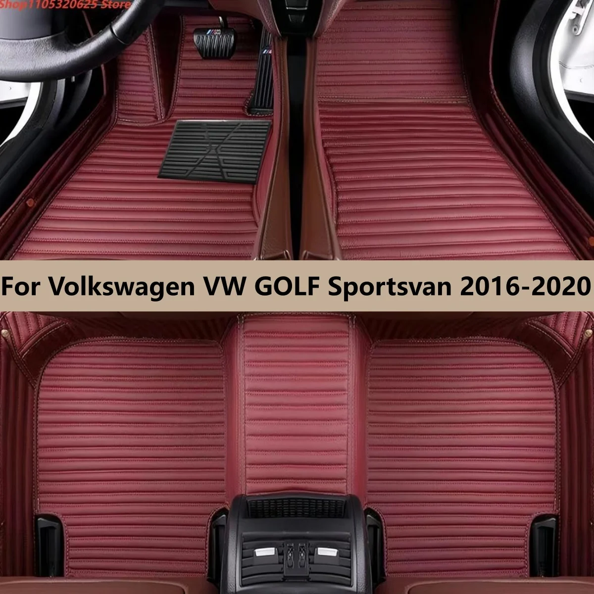 

Передние и задние коврики для автомобиля Volkswagen VW GOLF Sportsvan 2020 2019 2018 2017 2016, аксессуары для пола, ковровые покрытия.