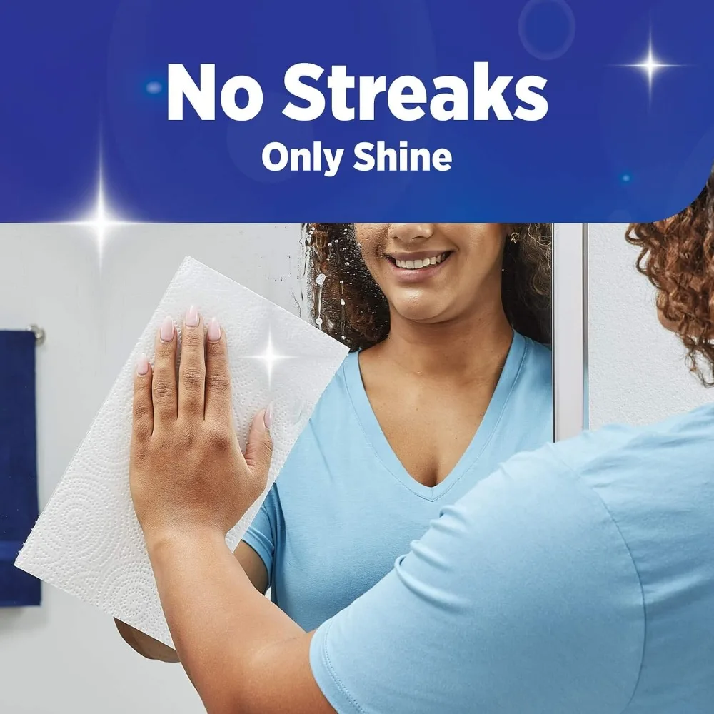 Strong and Absorbent 2-Ply Paper Towels for Kitchen Cleaning and Everyday Messes 6 Double Rolls Total 660 Sheets Disposable Household Paper Towels view 7