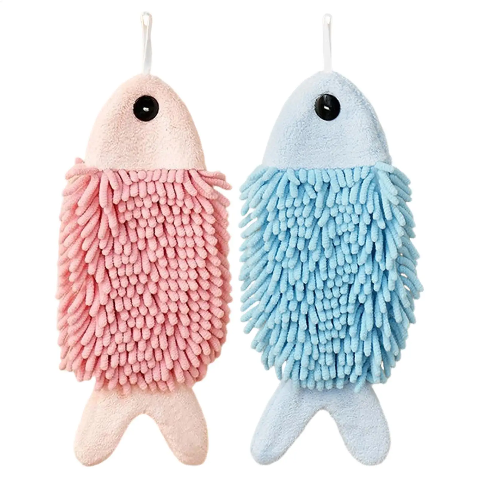 Hand Towels Cute Cartoon Hanging Hand Towel Household Bathroom Children's Super Absorbent Handkerchief  Kitchen Hand Towel