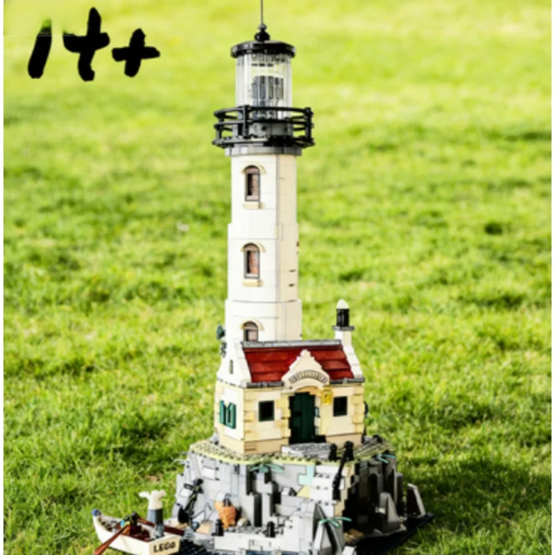 

2026 New Technical Motorised Lighthouse DIY Without Box Assembled Building Blocks For Children's Educational Toy Christmas Gifts