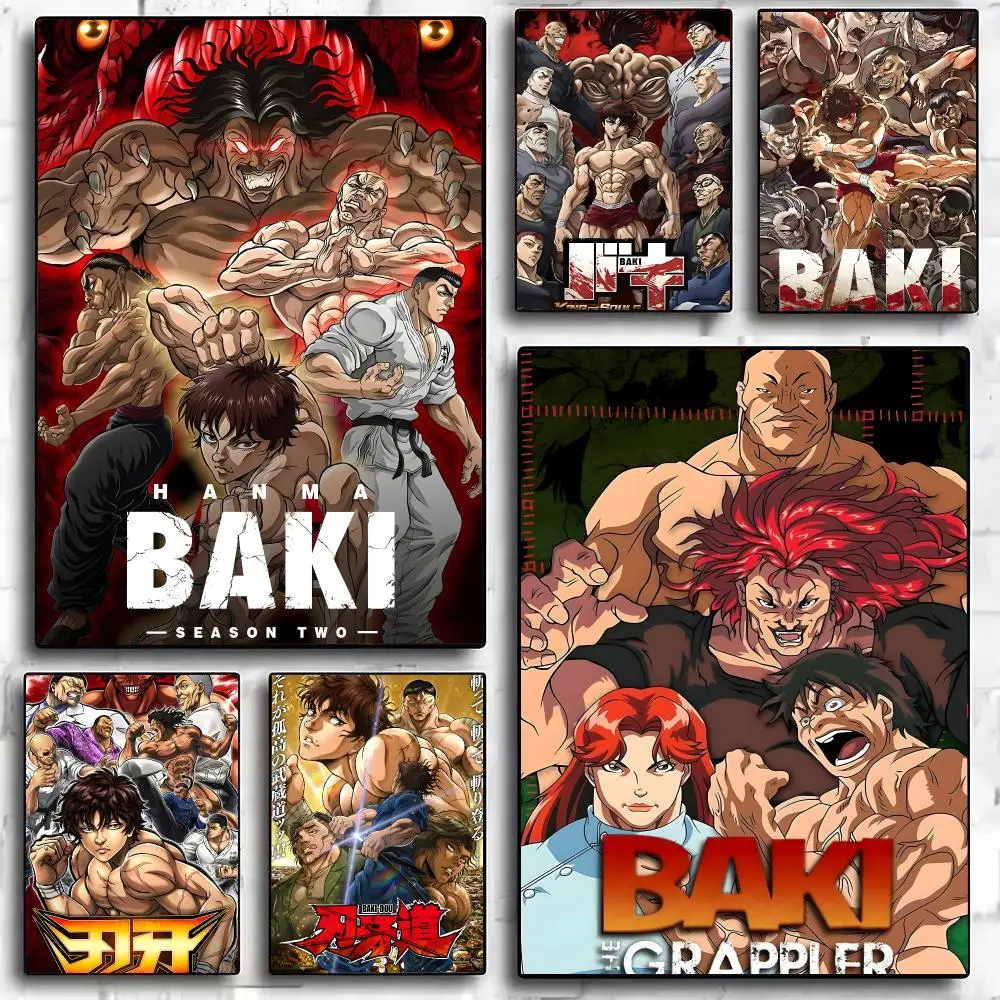Japanese Manga B-Baki The G-Grappler Poster Poster Painting And Print Wall Art Picture For Home Room Decor Gifts