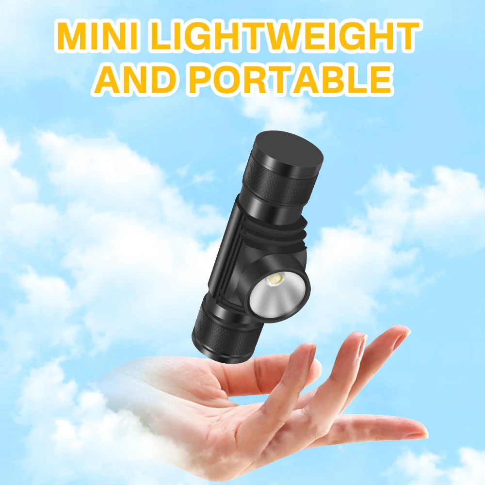 Imagem -04 - Boruit D10 Led Mini Farol de Alta Potência 3000lm 18650 Recarregável Cabeça Tocha à Prova Impermeável Água Acampamento Pesca Lanterna