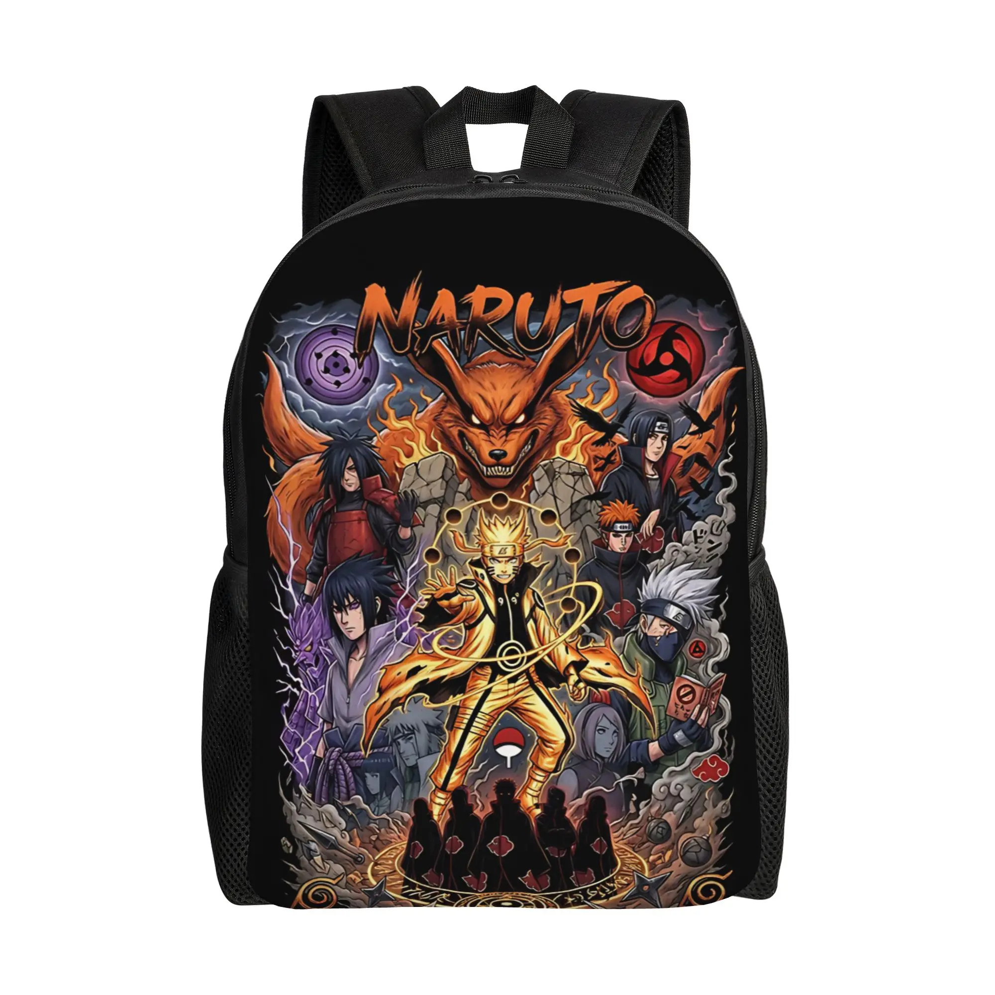 

Back to school season Bandai Classic Brutal All Rucksack NARUTO Men Women Adult Book Pack Backpack
