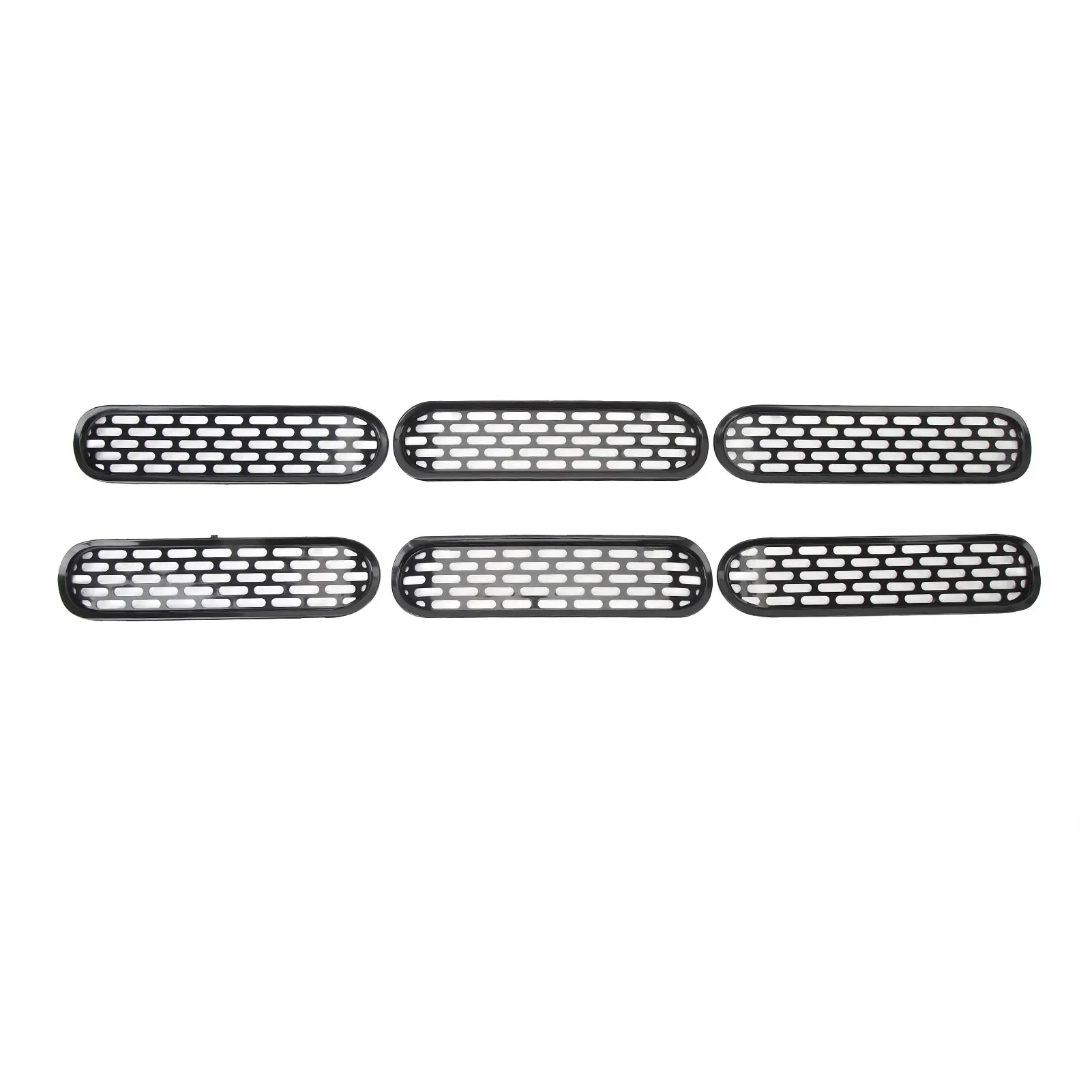 

6Pcs Front Grille Inserts Trim - Improved Performance Mesh Grille Cover for Bronco 2021-2023, Enhances Front Styling