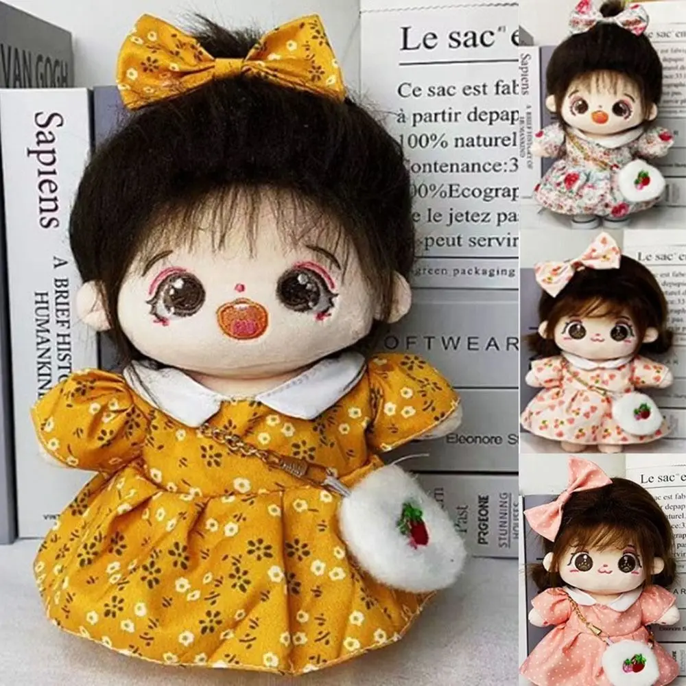 Lovely Spring Summer Dresses Cotton Doll Dolls Accessories Princess Dresses with Headband Decoration Lace for EXO Idol Dolls