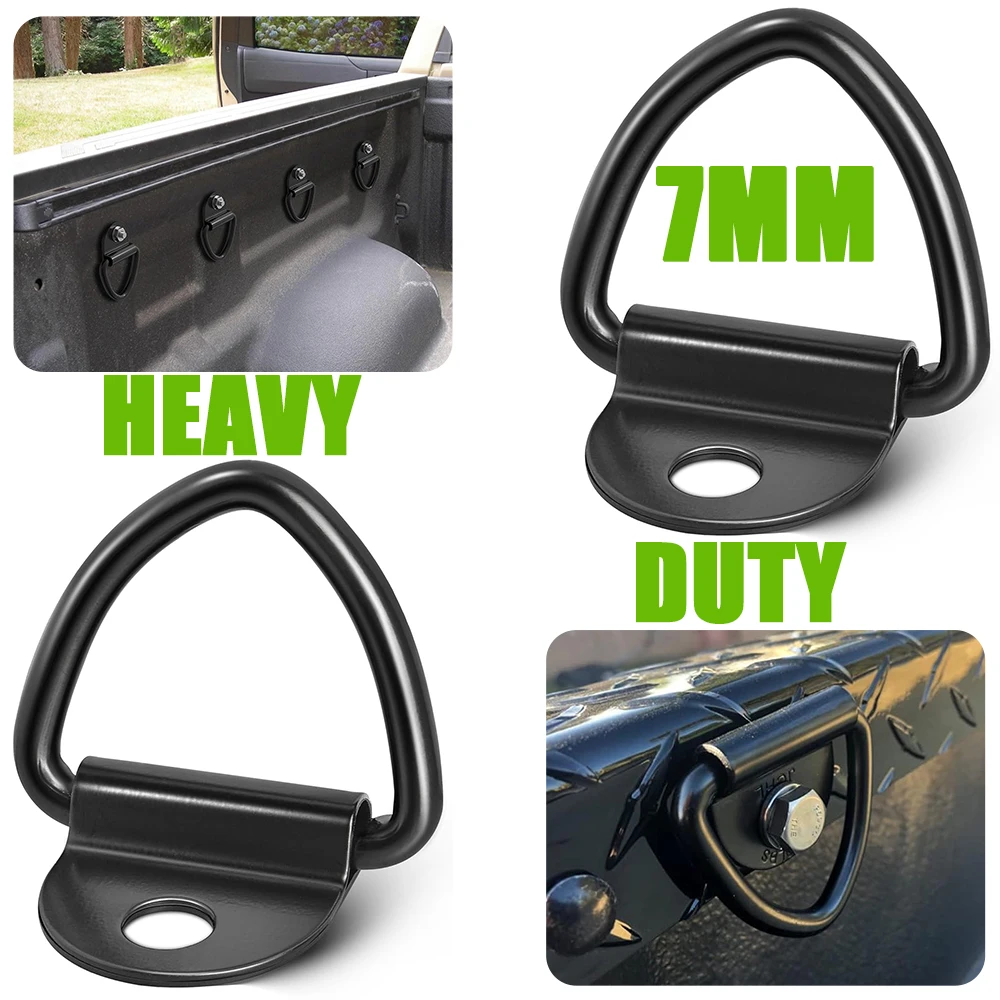 1-8 pces d anéis amarrar âncoras anel puxar gancho de aço inoxidável anel de amarração carga apto para carro barco carga reboque veículos rv van
