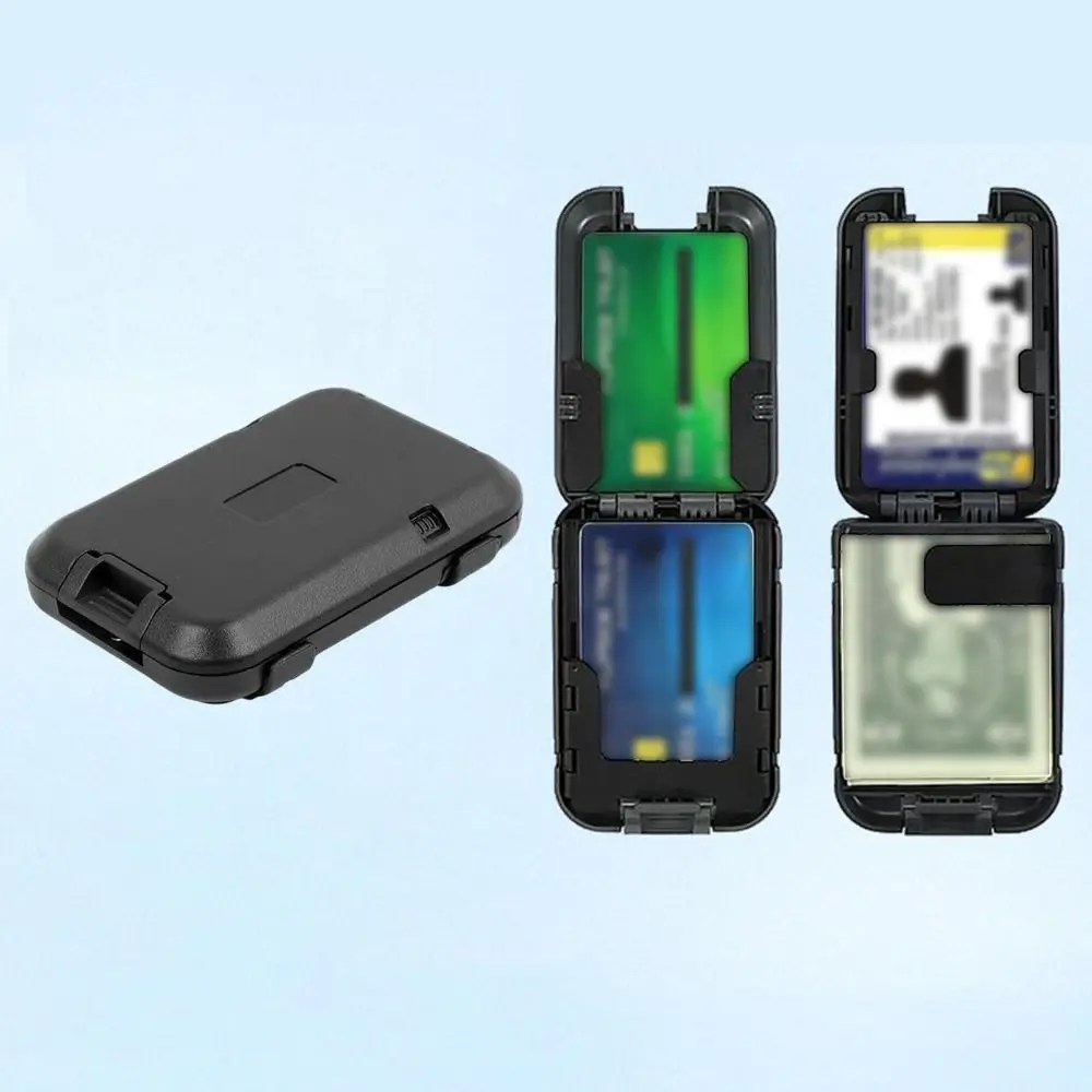 Anti-theft Brush Multi-function Card Case Wallet Waterproof Small Aluminum Alloy Business Card Case Card Holder