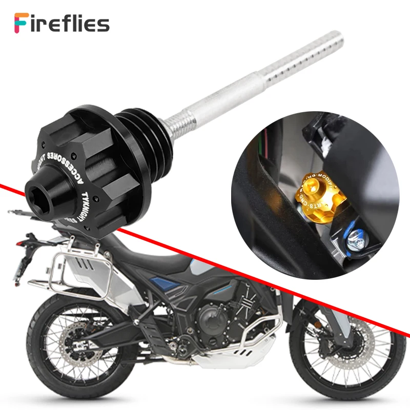 For Zontes 368G 368D 368E 368K 368M 368 G D E K M 2024-2026 Motorcycle Engine Oil Tank Dipstick Probe Level Gauge Meter Oil Cap