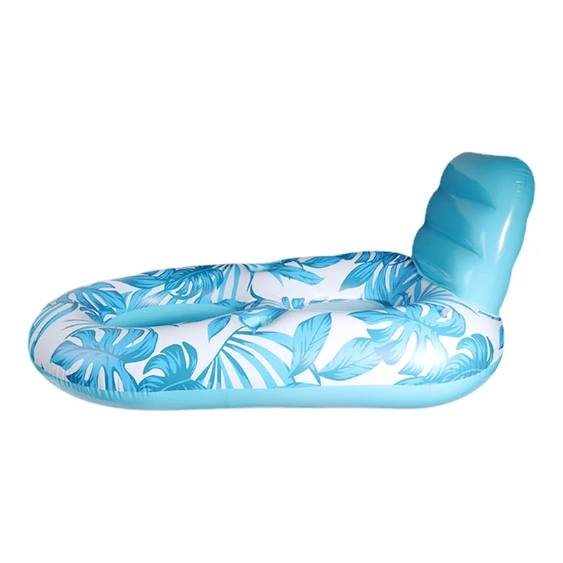 Water inflatable bed floating row multi-function portable Swim ring floating chair swimming pool luxury recliner pontoon