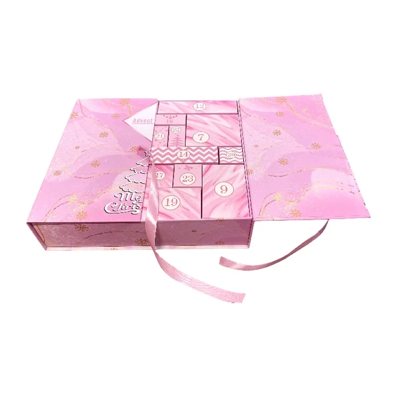 DIY Christmas Advent Calendar Boxes 2025 Empty Box to Fill 24-Day Christmas Countdown Calendar Christmas Gift Box