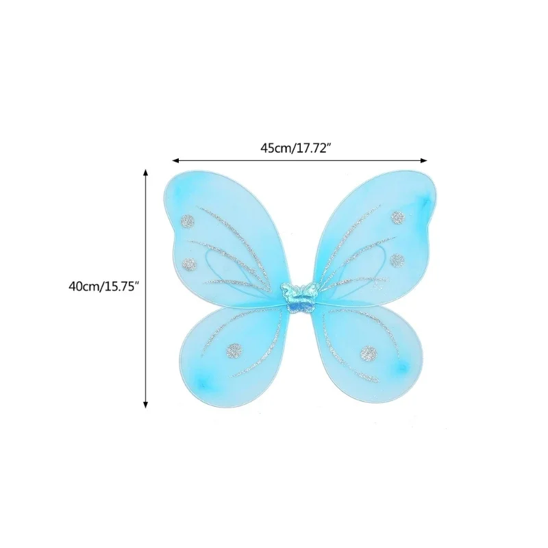 Women Girl Fairy Wing Photography Prop Party Performance Costumes Accessories Dress Up Cosplay Accessories Angel Wings