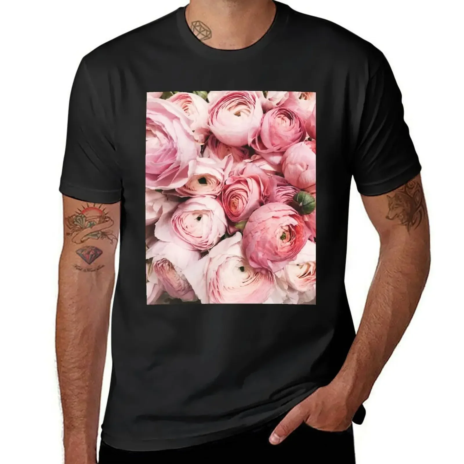 Flowers print, Pastel, Fashion print, Scandinavian art, Modern art, Wall art, Print, Minimalistic, Modern T-Shirt