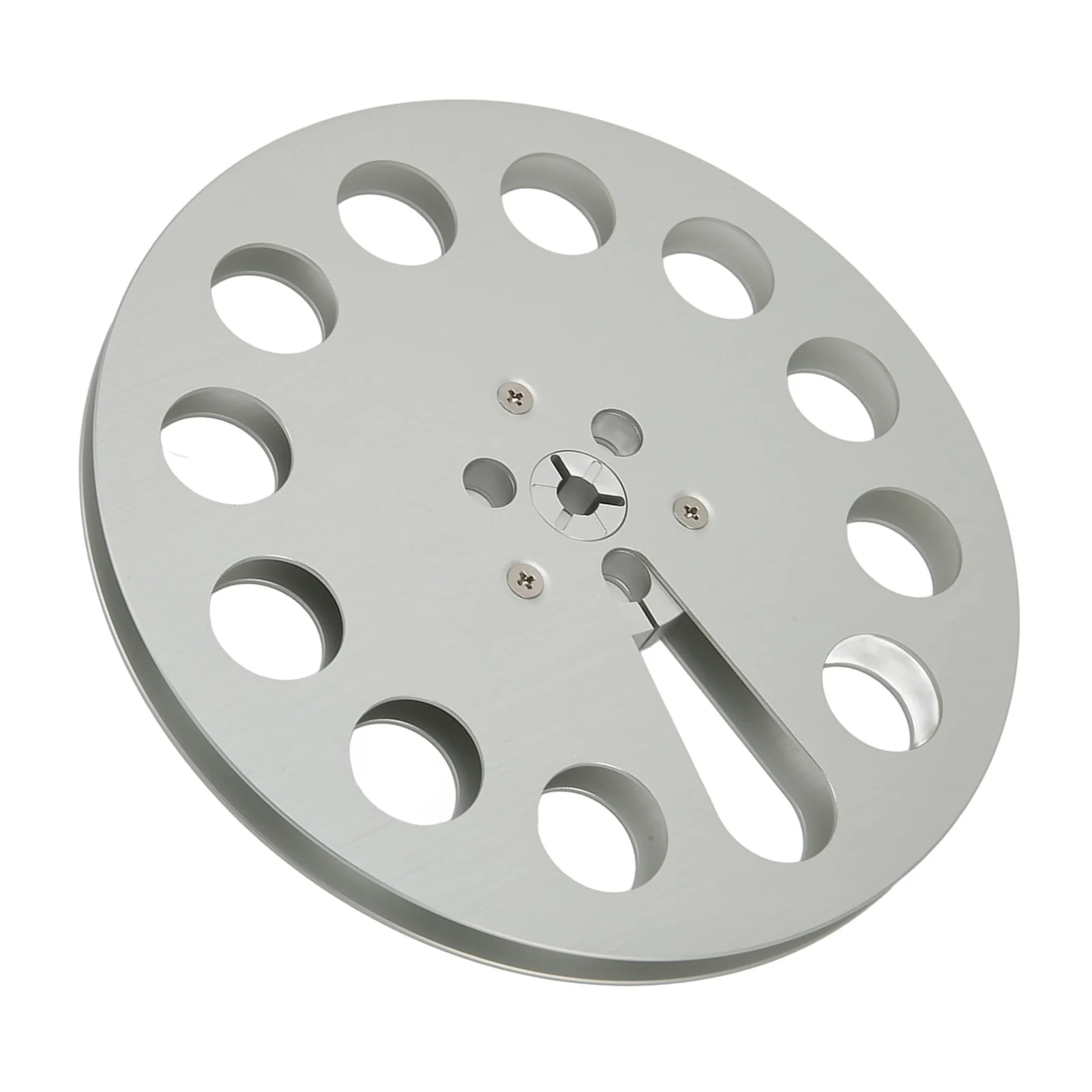 1/4 7 Inch Empty Tape Reel 11 Holes Universal Open Reel Sound Tape Empty Reel Aluminum Reel Tape Reel for NAB