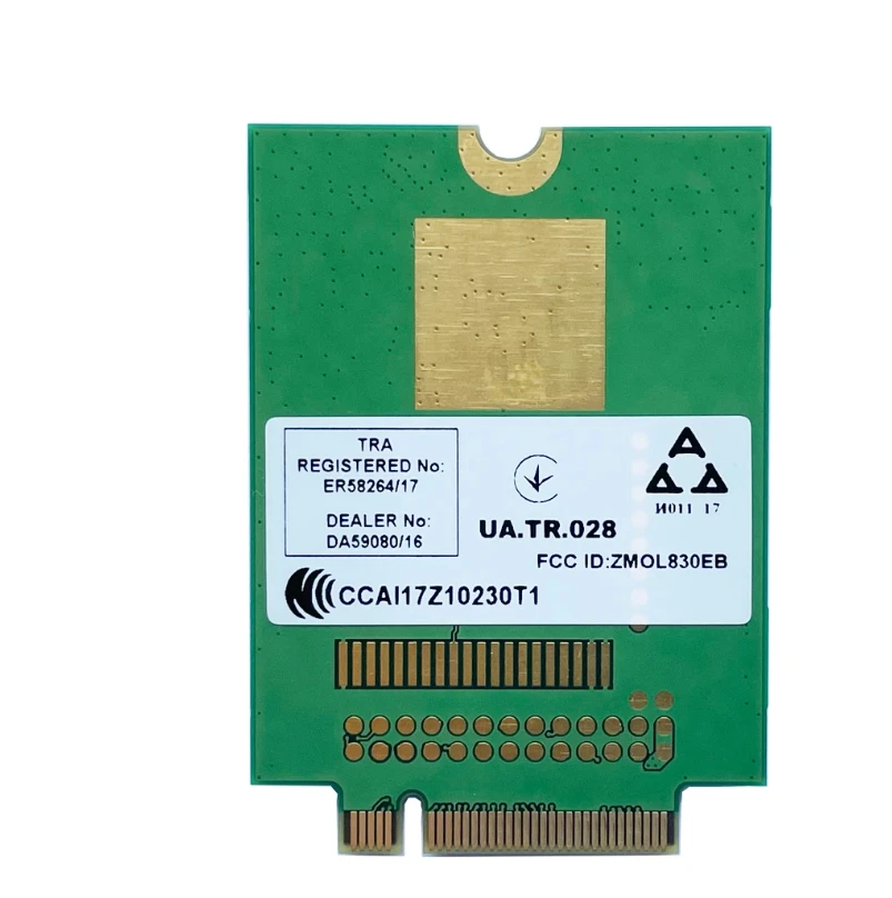 Imagem -02 - Estoque Fibocom L830-eb 01ax761 para Thinkpad Fru Cartão Wwan X280 T480 T580 P52s T590 P53s T490s X390 L490 L590 L480 L580 P53 em