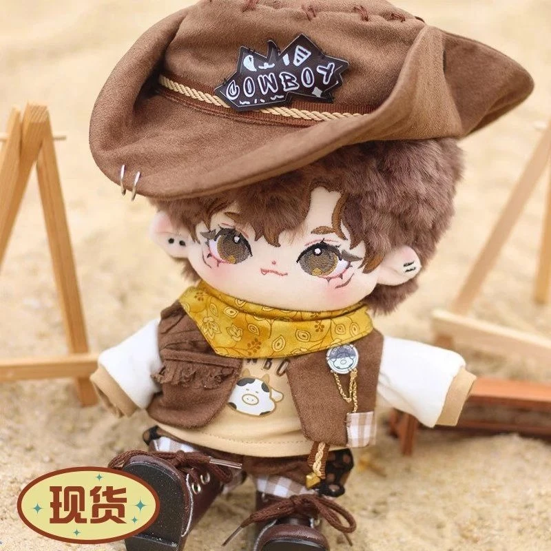 

Cotton doll dress 20cm coat for children, Western denim doll dress