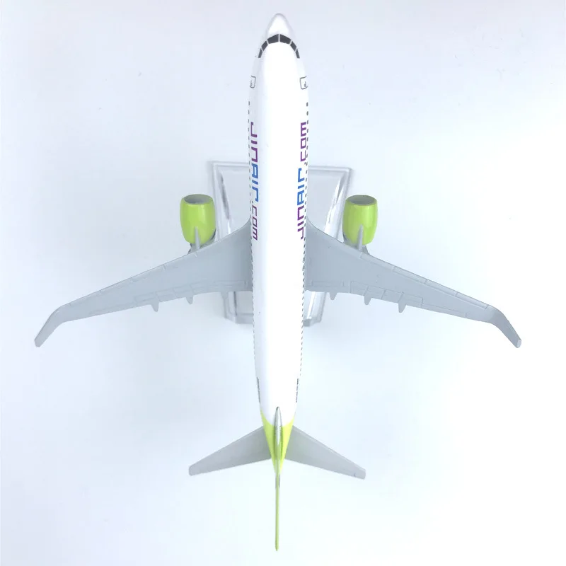 Maßstab 1:400 für Flugzeuge B737 Jin Air 16 cm Legierungsflugzeug B737 Modell Kinder Kinder Geschenk für Sammlung Dekoration
