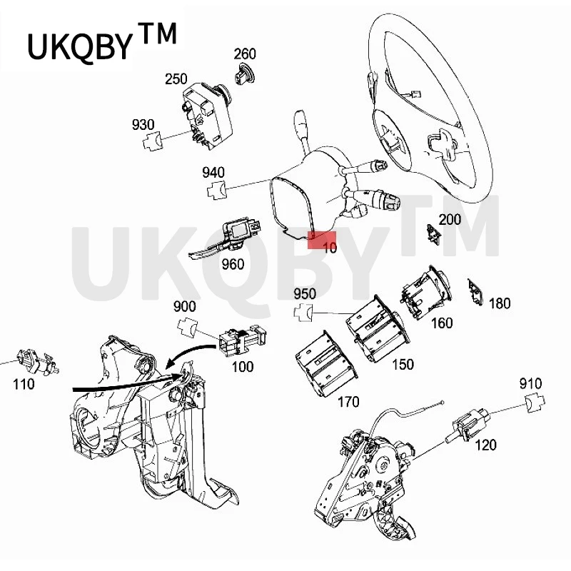 Me rc ed es Be nz FG w204 w207 w212 w218 car switch control unit Steering column switch module KOSTAL