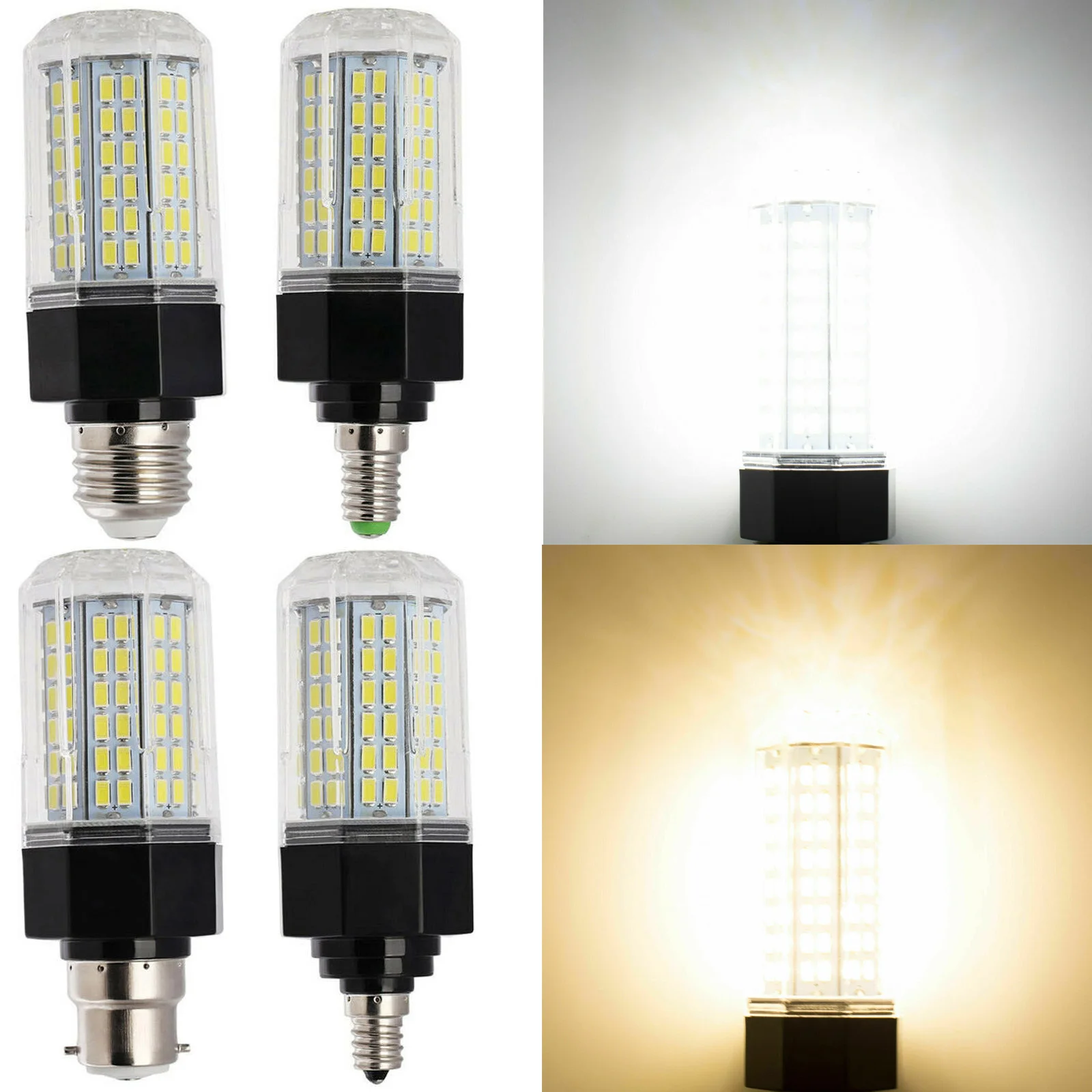 Dimmable Led Corn Light Bulbs E27 E14 Bulb Lamp Home White High-power Halogen Living 110v Decorative Replace Smd/5730/chip 30w