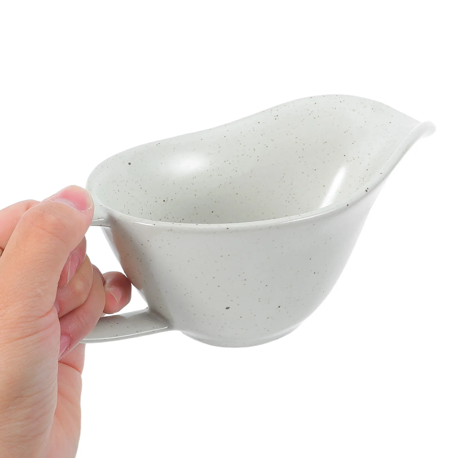 Ceramic Steak Sauce Cup Espresso with Spout Coffee Gravy Boat Jug Dipping Creamer Dispenser