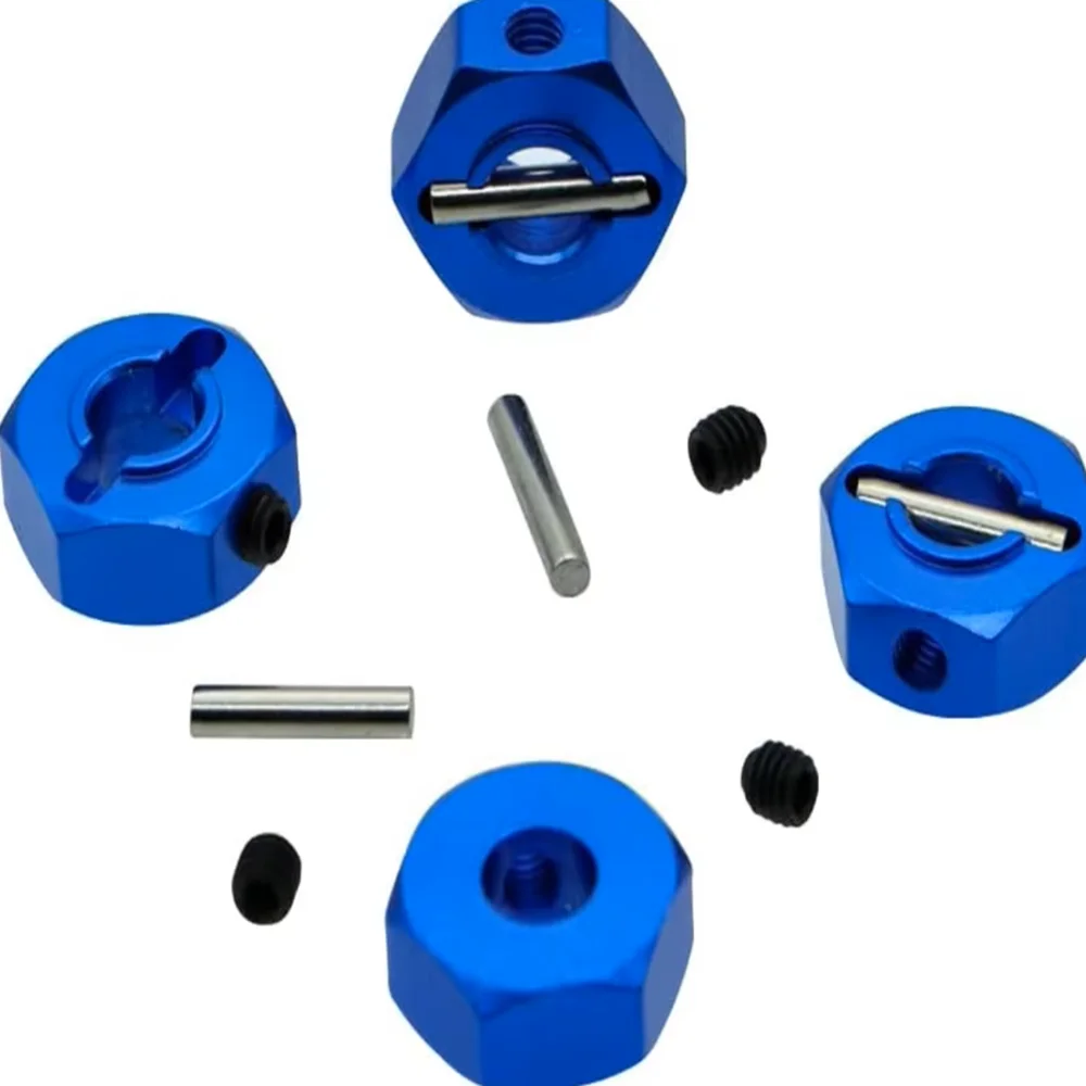 Adapter aluminiowy GLOBACT 12mm z gwintem M4 i kluczy krzyżowych do modeli RC Crawler Truck w skali 1/10