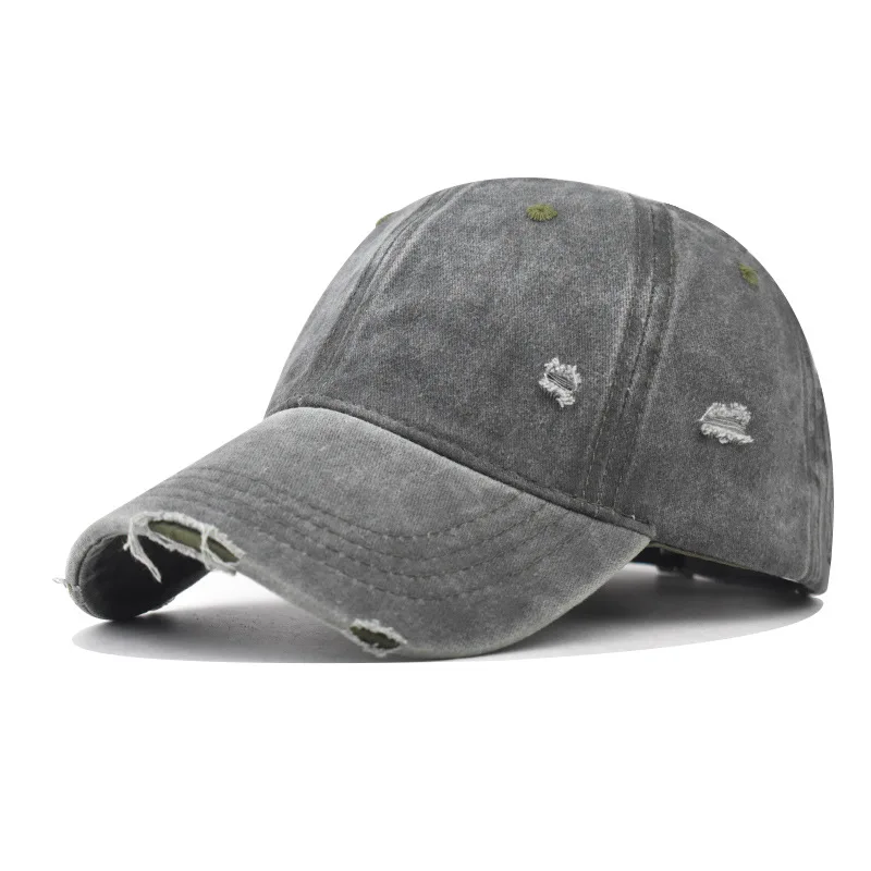 Berretto Da Baseball Vintage Lavato In Cotone - Cappello Papà Colori A Contrasto, 6 Pannelli, Chiusura Regolabile Metallica - Unisex Per Uomo E Donna - 3