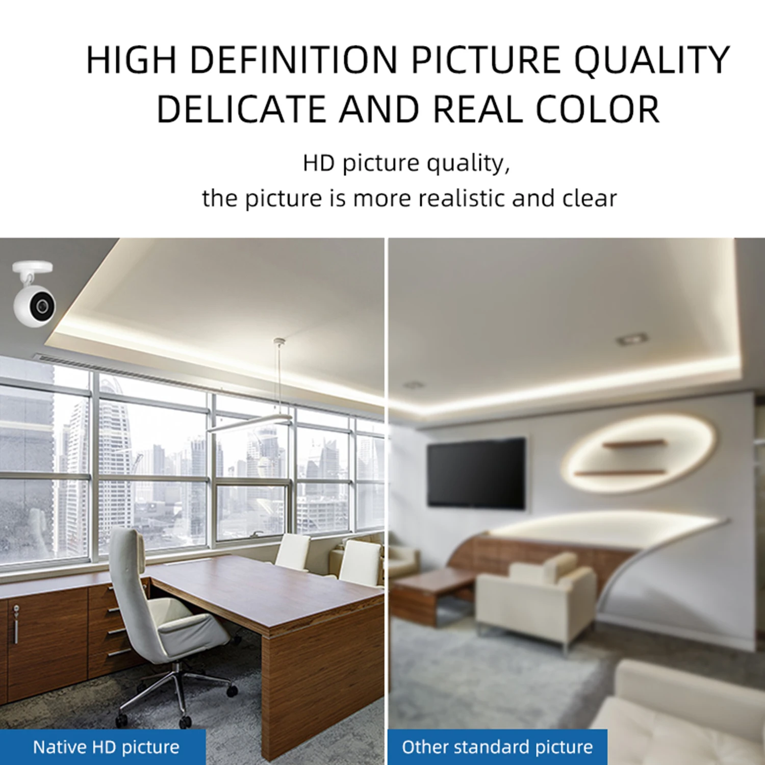 Network Surveillance Camera Remote Monitoring WiFi Camera 1080P Pixel Home Security System 360 Degree Rotation