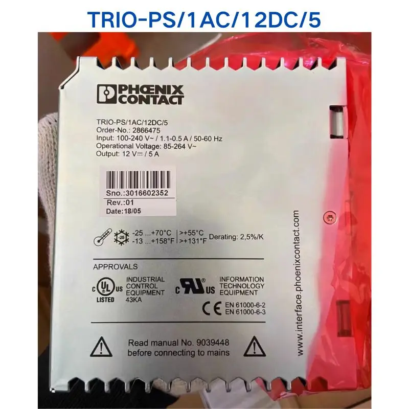 95% Nieuwe Phoenix Voeding TRIO-PS/1ac/12dc/5