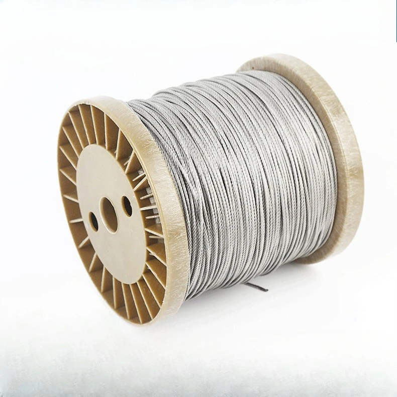 0,1–2 mm Marine Grade 316 Einzel-Edelstahl-Drahtstange, winzige weiche oder starre Hubschnur, Angelband-Wäscheleine