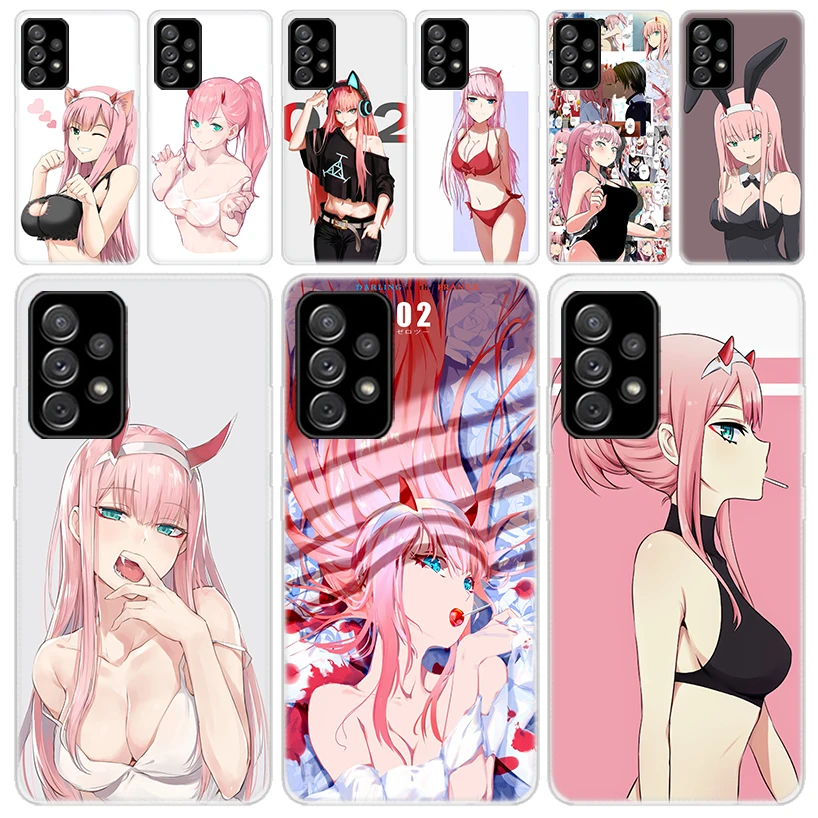 Zero Two Darling In The Franxx 02 Soft Phone Case for Samsung Galaxy A51 A50S A41 A31 A21S A11 A71 A70 A40 A30S A20E A10 A6 A7 A